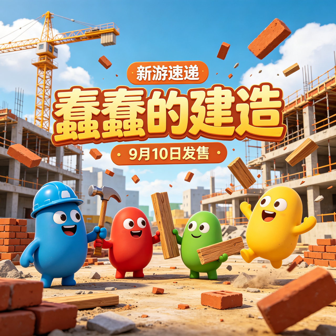 新游速递 | 蠢蠢的死法 IP 新作,四人工地房友尽游戏第2张插图 新游速递 | 蠢蠢的死法 IP 新作,四人工地房友尽游戏第2张插图