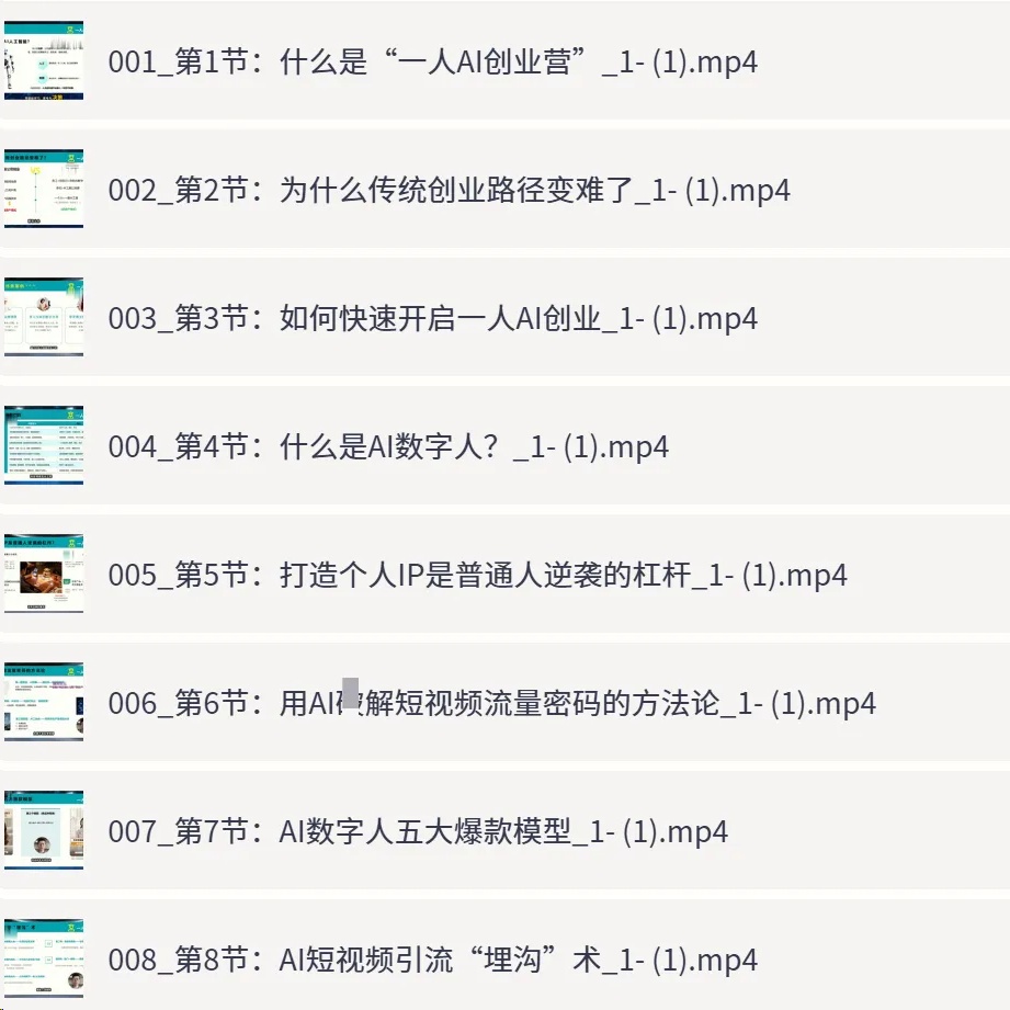一人AI创业实战特训营|AI数字人×个人IP打造×短视频第3张插图 一人AI创业实战特训营|AI数字人×个人IP打造×短视频第3张插图