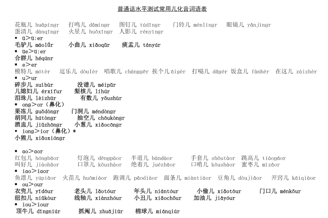 普通话考试词语表第4张插图 普通话考试词语表第4张插图