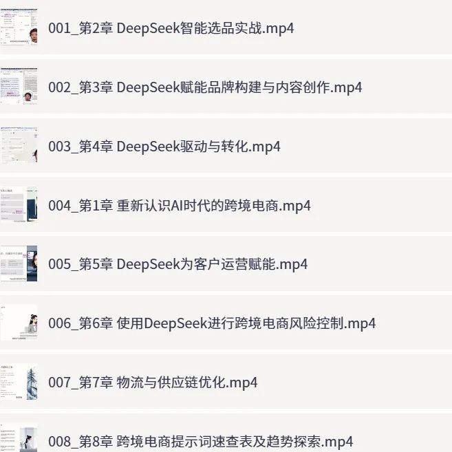 DeepSeek赋能跨境电商实战课第3张插图 DeepSeek赋能跨境电商实战课第3张插图
