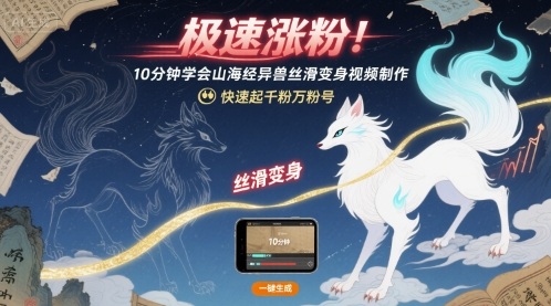 山海经异兽丝滑变身视频制作第2张插图 山海经异兽丝滑变身视频制作第2张插图